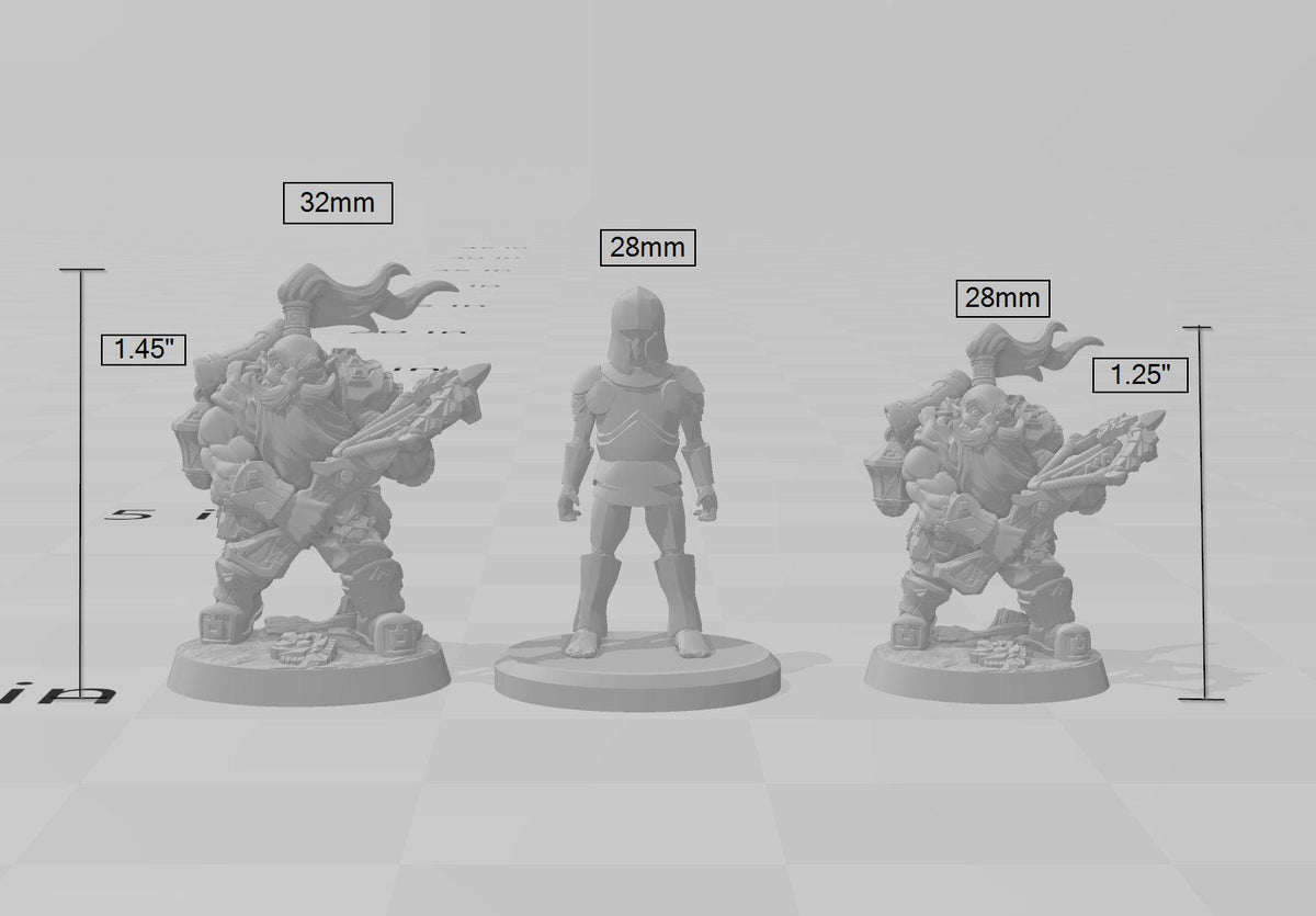 Dwarven Oathbreaker B dnd mini - Artisan Guild | Dwarf | Fighter | Male | Ranger | Artificer | Pathfinder | Wargaming | Clan |-2