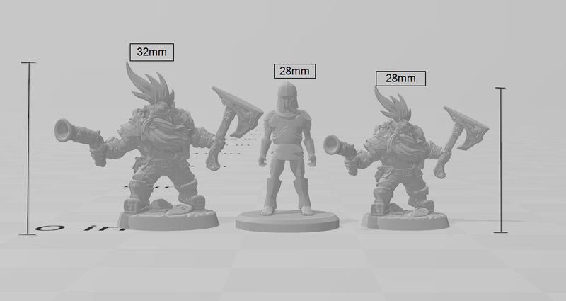 Dwarven Oathbreaker C dnd mini - Artisan Guild | Dwarf | Fighter | Male | Ranger | Artificer | Pathfinder | Wargaming | Clan |-2