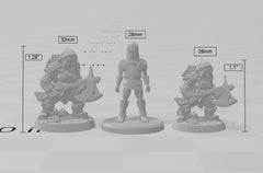 Dwarven Oathbreaker D dnd mini - Artisan Guild | Dwarf | Fighter | Female | Ranger | Artificer | Pathfinder | Wargaming | Clan |-2