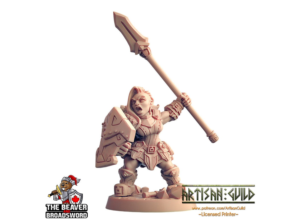 Dwarven Oathbreaker 6 Mini Set - Artisan Guild | DnD | Dwarf | Fighter | Female | Male | Ranger | Artificer | Pathfinder | Clan, Bundle-3