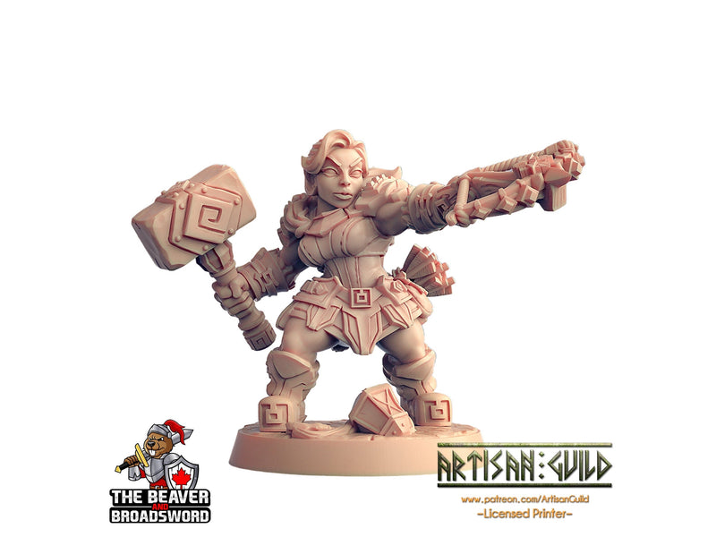 Dwarven Oathbreaker 6 Mini Set - Artisan Guild | DnD | Dwarf | Fighter | Female | Male | Ranger | Artificer | Pathfinder | Clan, Bundle-6