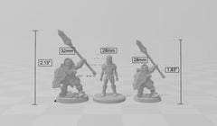 Dwarven Oathbreaker 6 Mini Set - Artisan Guild | DnD | Dwarf | Fighter | Female | Male | Ranger | Artificer | Pathfinder | Clan, Bundle-8