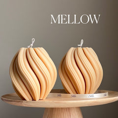 Large Swirl Soy Wax Candle | Home Decor-4