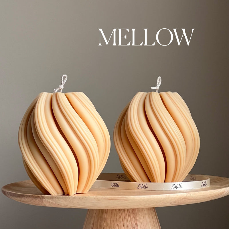 Large Swirl Soy Wax Candle | Home Decor-4