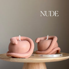 Snake Apple Soy Candle: Handmade Vegan Home Decor-3