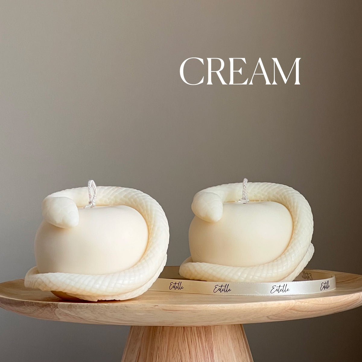 Snake Apple Soy Candle: Handmade Vegan Home Decor-2