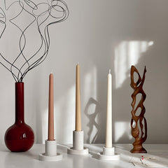 Soy Wax Taper Candle: Bulk Unscented Classic Candles, Event Decor-4