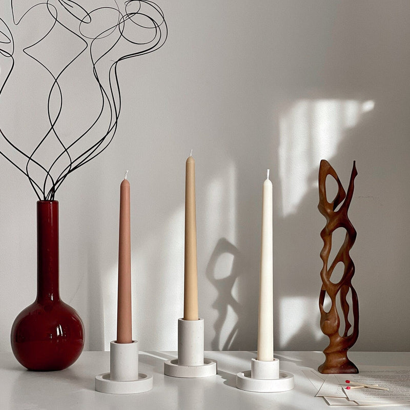 Soy Wax Taper Candle: Bulk Unscented Classic Candles, Event Decor-4