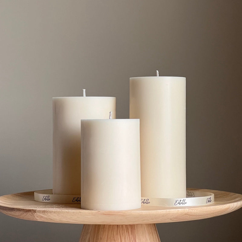 Handmade Soy Wax Pillar Candle: Decorative Candle-1