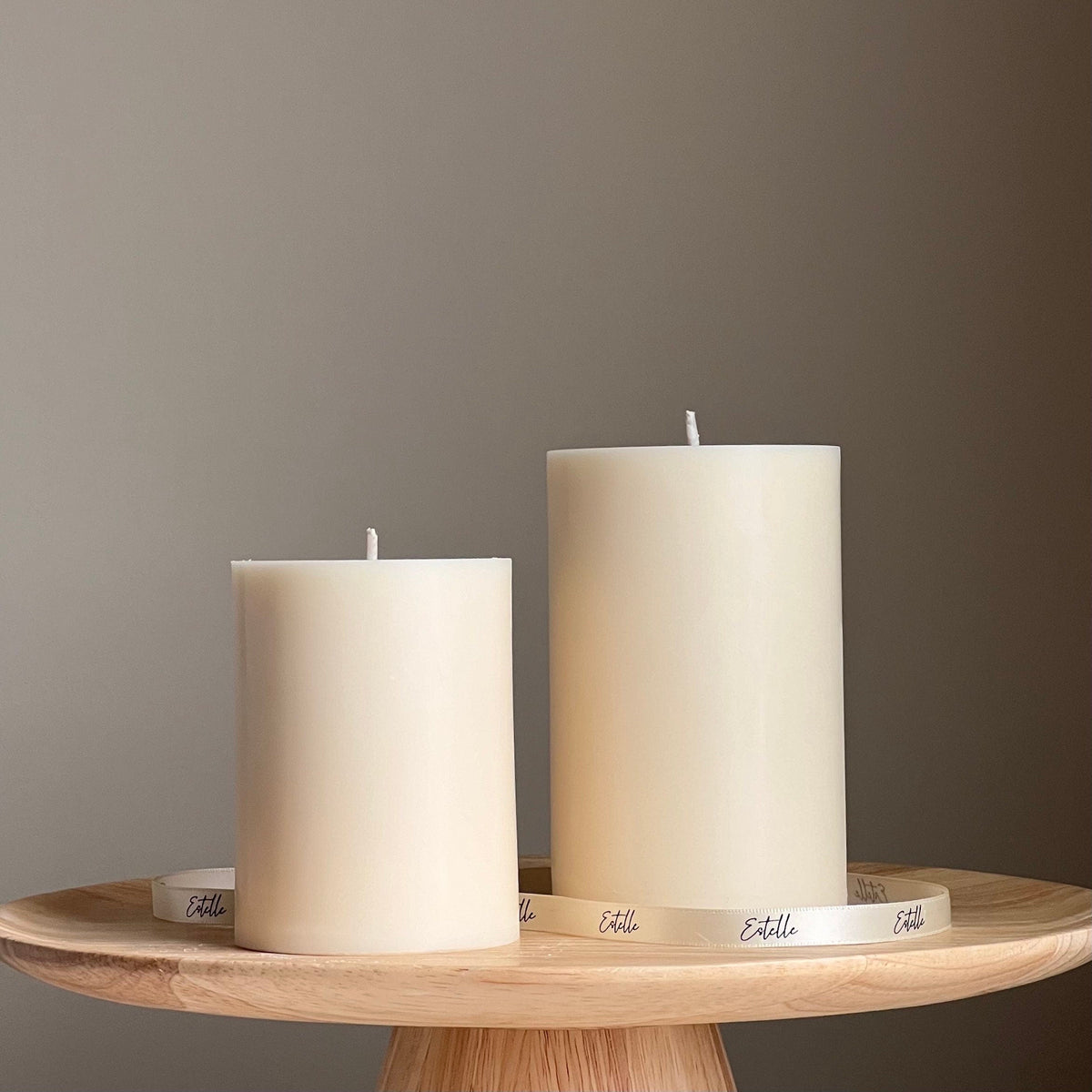 Handmade Soy Wax Pillar Candle: Decorative Candle-1
