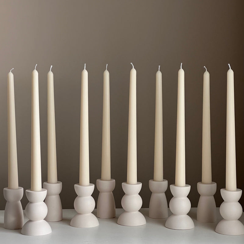 Soy Wax Taper Candle: Bulk Unscented Classic Candles, Event Decor-1