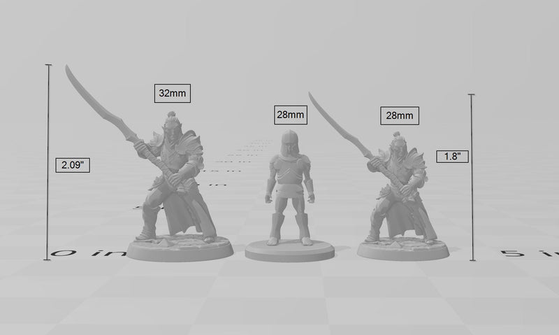 DnD 16 Elf Mini Variety Pack #1  - Artisan Guild | Elves | Ranger | Fighter | Rogue | Bundle | Pack | Barbarian | Wood | High | Drow | Unit-7