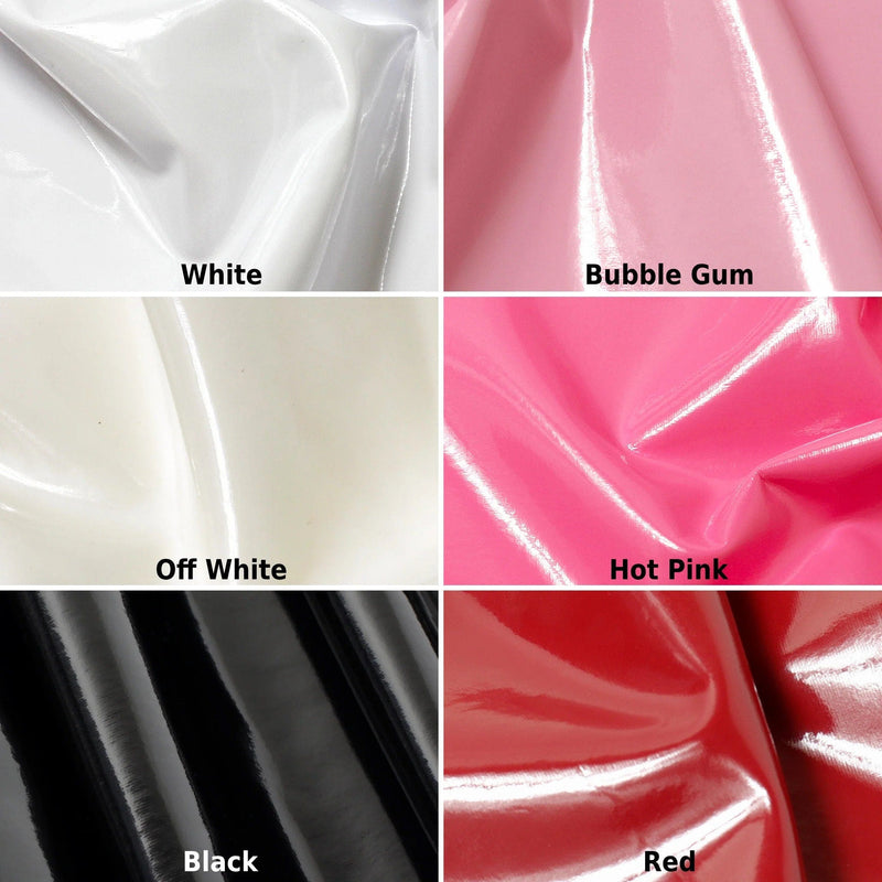Glossy Patent Vinyl Fabric: Water-Resistant Cosplay Apparel - 54" Wide-5