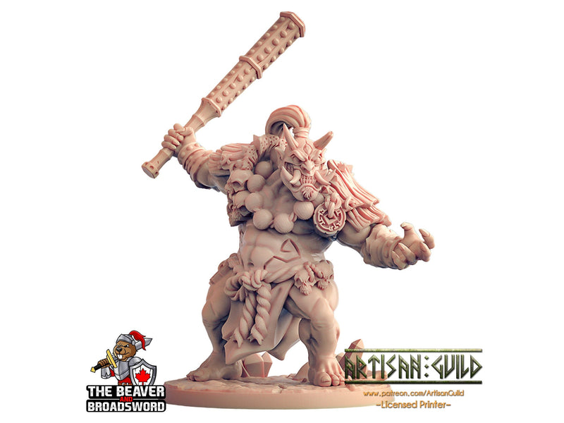 Oni Clan Ogre A dnd mini - Artisan Guild | Large | Demon | Male | Giant | Pathfinder | Samurai | TTRPG, Wargaming, Monster, Warrior-1