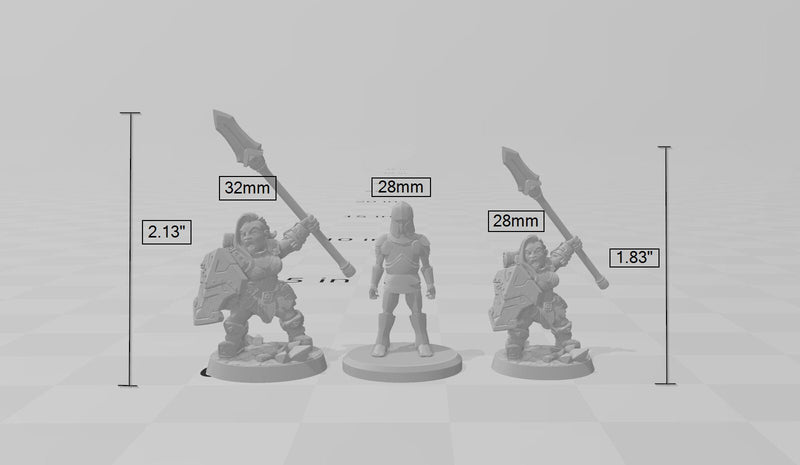 Dwarven Oathbreaker F dnd mini - Artisan Guild | Dwarf | Fighter | Female | Ranger | Artificer | Pathfinder | Wargaming | Clan |-2