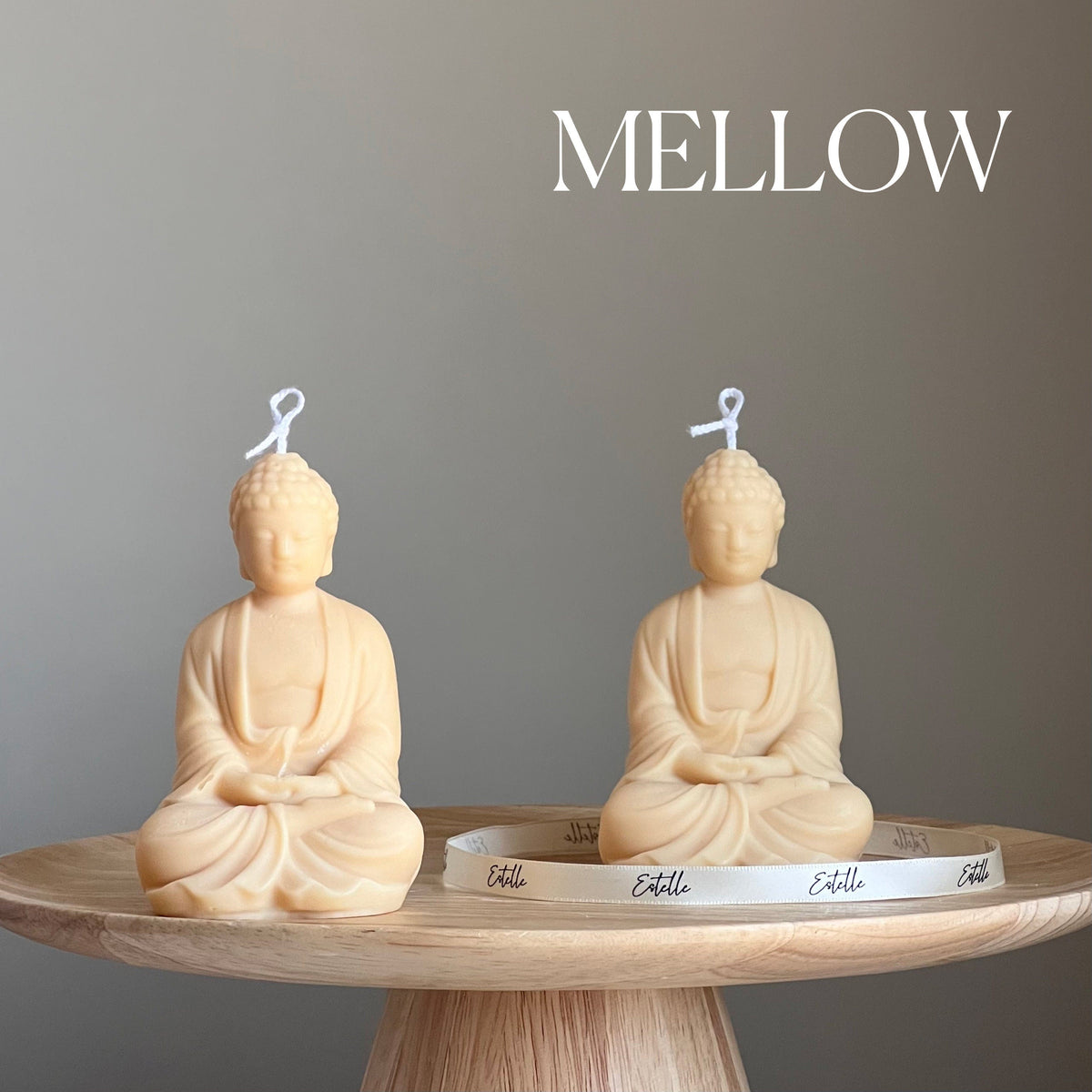 Soy Wax Buddha Candle: Sculptural Statue Candle, Home Decor-4