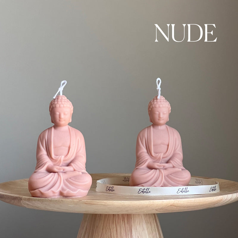 Soy Wax Buddha Candle: Sculptural Statue Candle, Home Decor-2