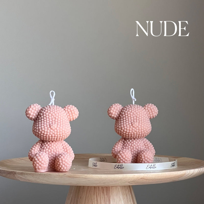 Teddy Bear Soy Wax Candle | Nursery Decor, Gift-2