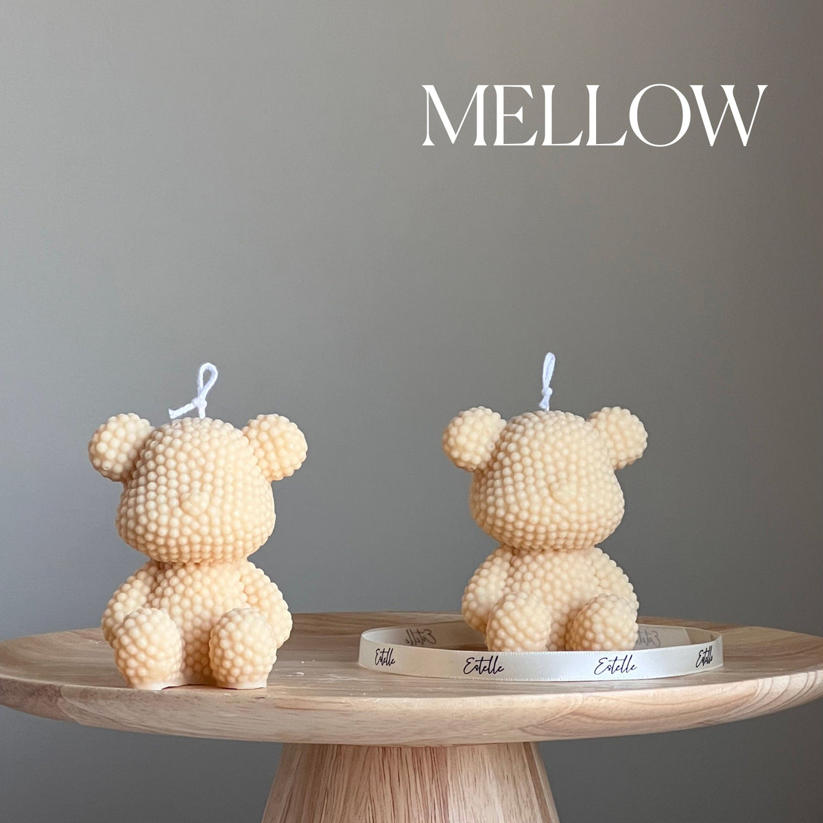 Teddy Bear Soy Wax Candle | Nursery Decor, Gift-4