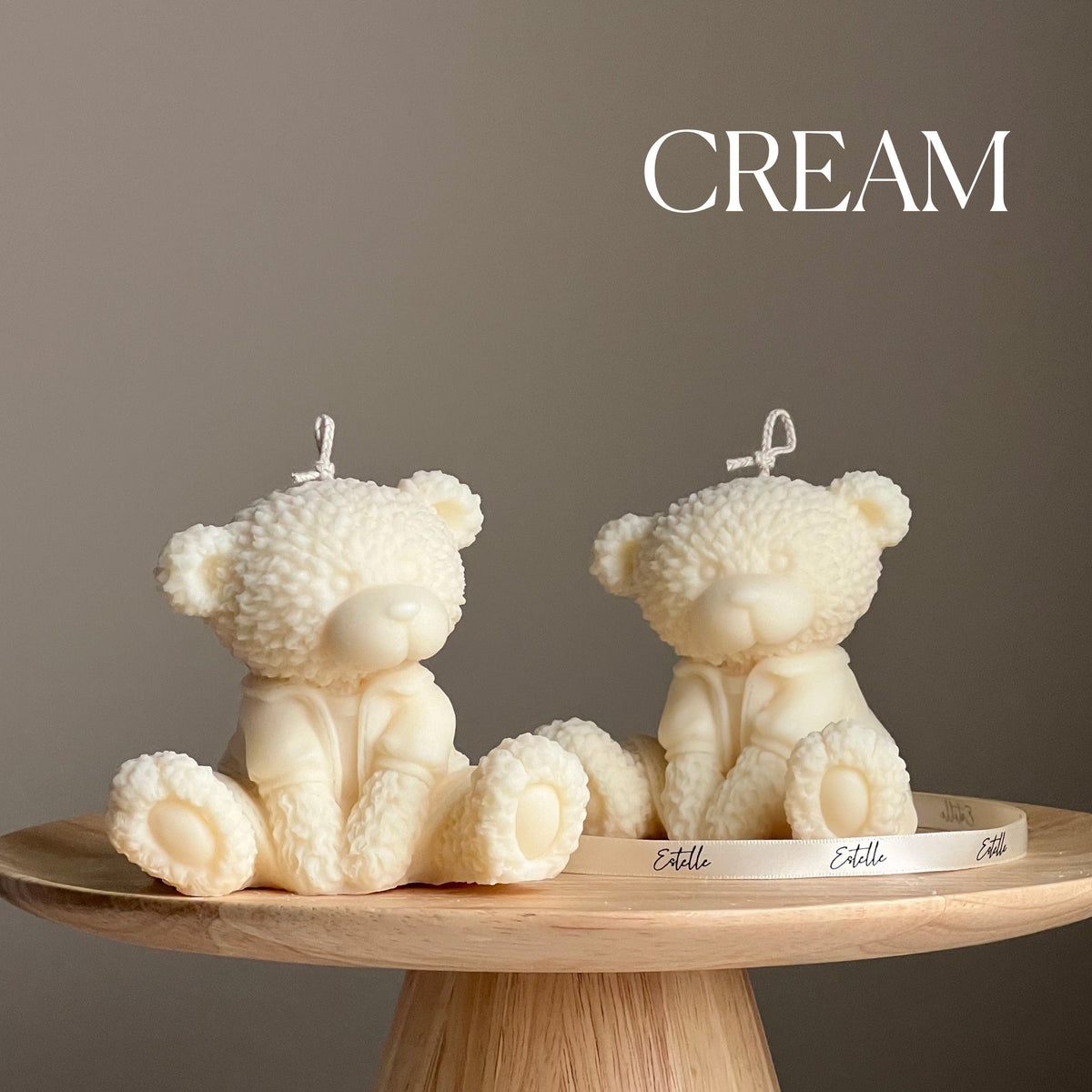 Handmade Teddy Bear Soy Wax Candle: Nursery Decor Gift-3