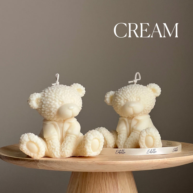 Handmade Teddy Bear Soy Wax Candle: Nursery Decor Gift-3