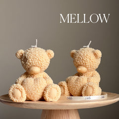 Handmade Teddy Bear Soy Wax Candle: Nursery Decor Gift-4