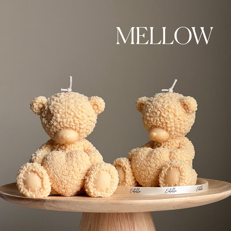 Handmade Teddy Bear Soy Wax Candle: Nursery Decor Gift-4