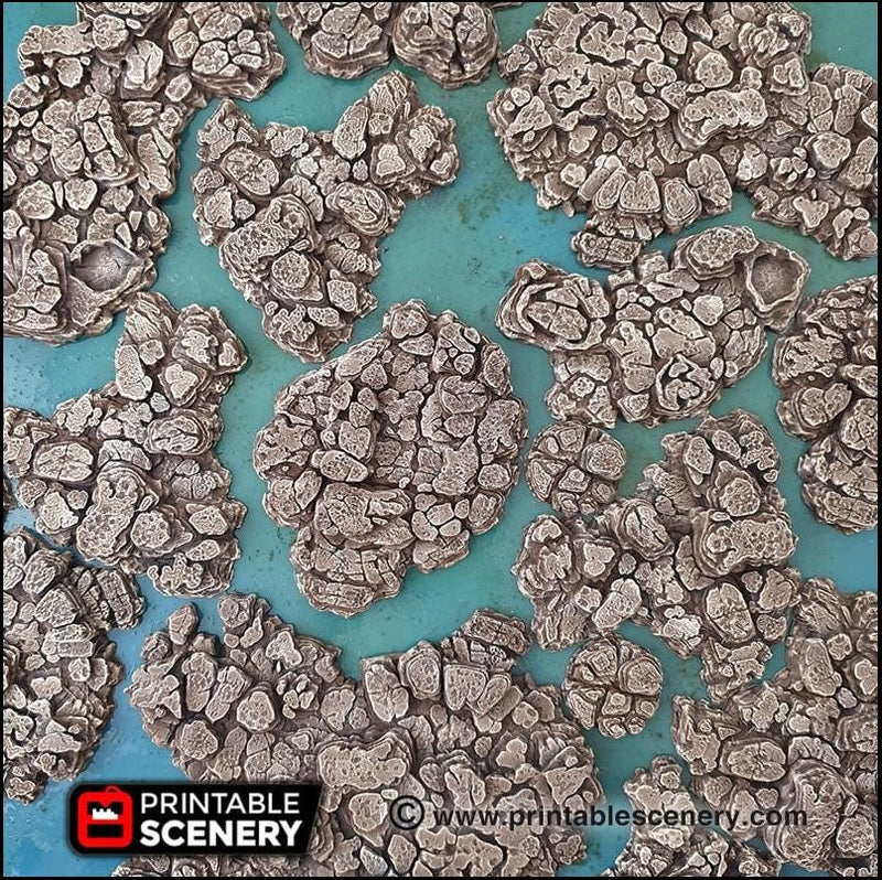 Grotto Floors - Printable Scenery | DnD | Clorehaven | Cave | Dungeon | Scene | Scatter | Wargaming | Terrain | Pathfinder | 28mm 15mm 32mm-6