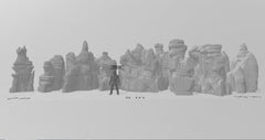 Grotto Walls - Printable Scenery | DnD | Clorehaven | Cave | Dungeon | Scene | Scatter Terrain | Wargaming | Pathfinder | 28mm 15mm 32mm-2