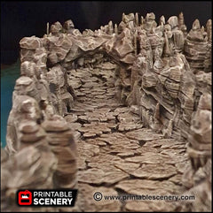Grotto Tunnels - Printable Scenery | DnD | Clorehaven | Cave | Dungeon | Scene | Scatter Terrain | Wargaming | Pathfinder | 28mm 15mm 32mm-6
