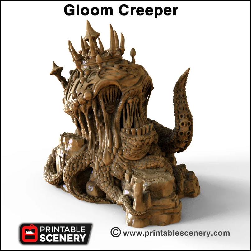 Gloom Creeper - Printable Scenery | DnD | Clorehaven | Cave | Dungeon | Scene | Monster | Wargaming | Pathfinder | 28mm 15mm 32mm-3