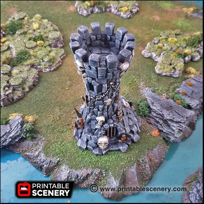 Goblin Guard Towers - Printable Scenery | DnD | Clorehaven | Cave | Dungeon | Castle | Fort | Wargaming | Pathfinder | 28mm 15mm 32mm-5