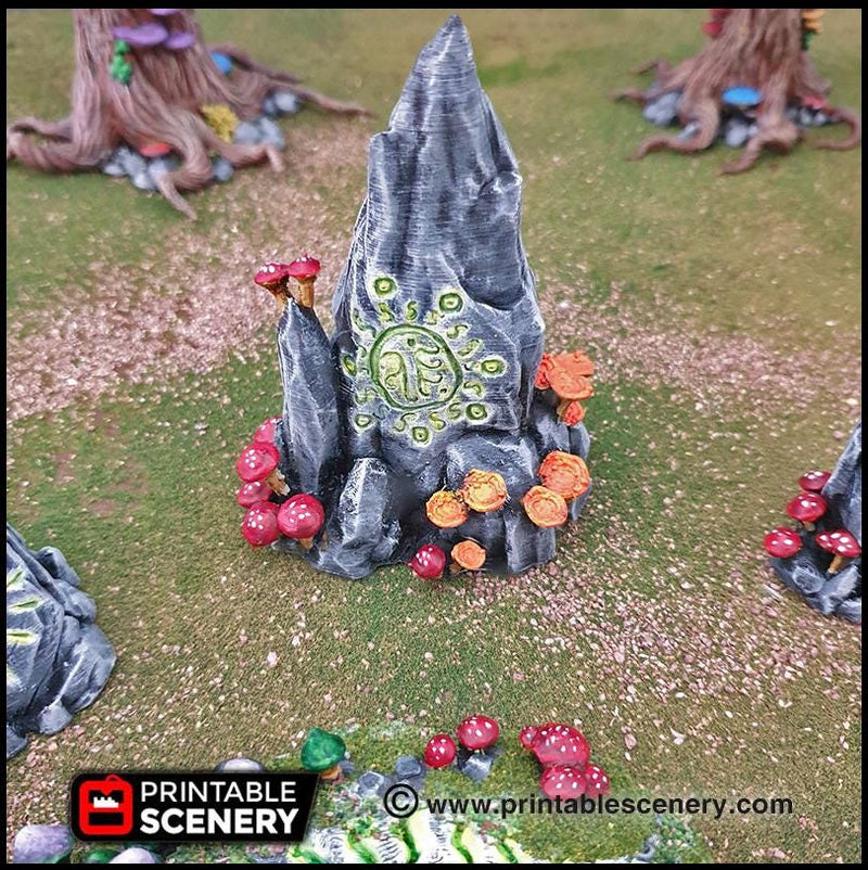 Faerie Circle - Printable Scenery | DnD | Forest | Fae | Fairy | Scatter Terrain | Wargaming | Goblin Grotto | 28mm 15mm 32mm-3