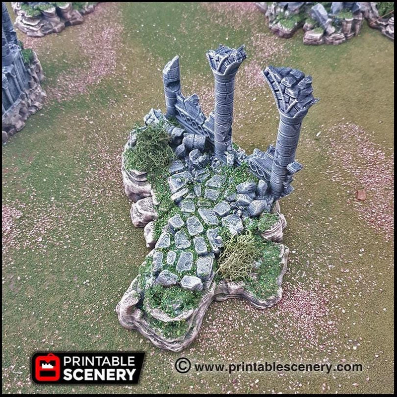 The Ancient Ruins - Printable Scenery | DnD | Goblin Grotto | Ruin | Castle | Scatter Terrain | Wargaming | Pathfinder | 28mm 15mm 32mm-6