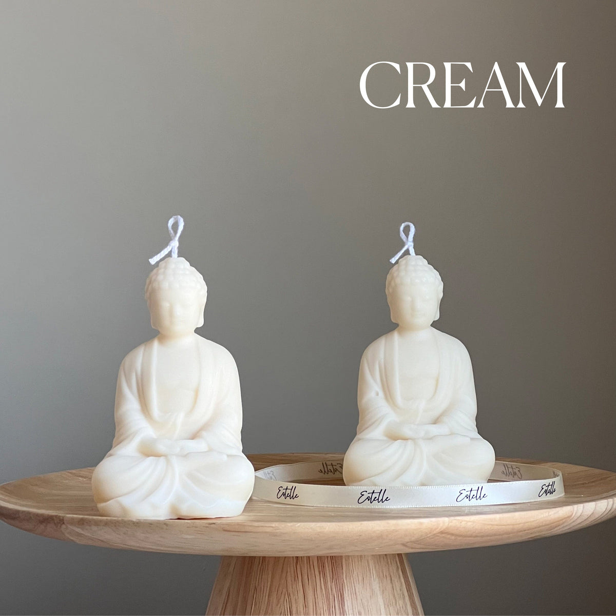Soy Wax Buddha Candle: Sculptural Statue Candle, Home Decor-3
