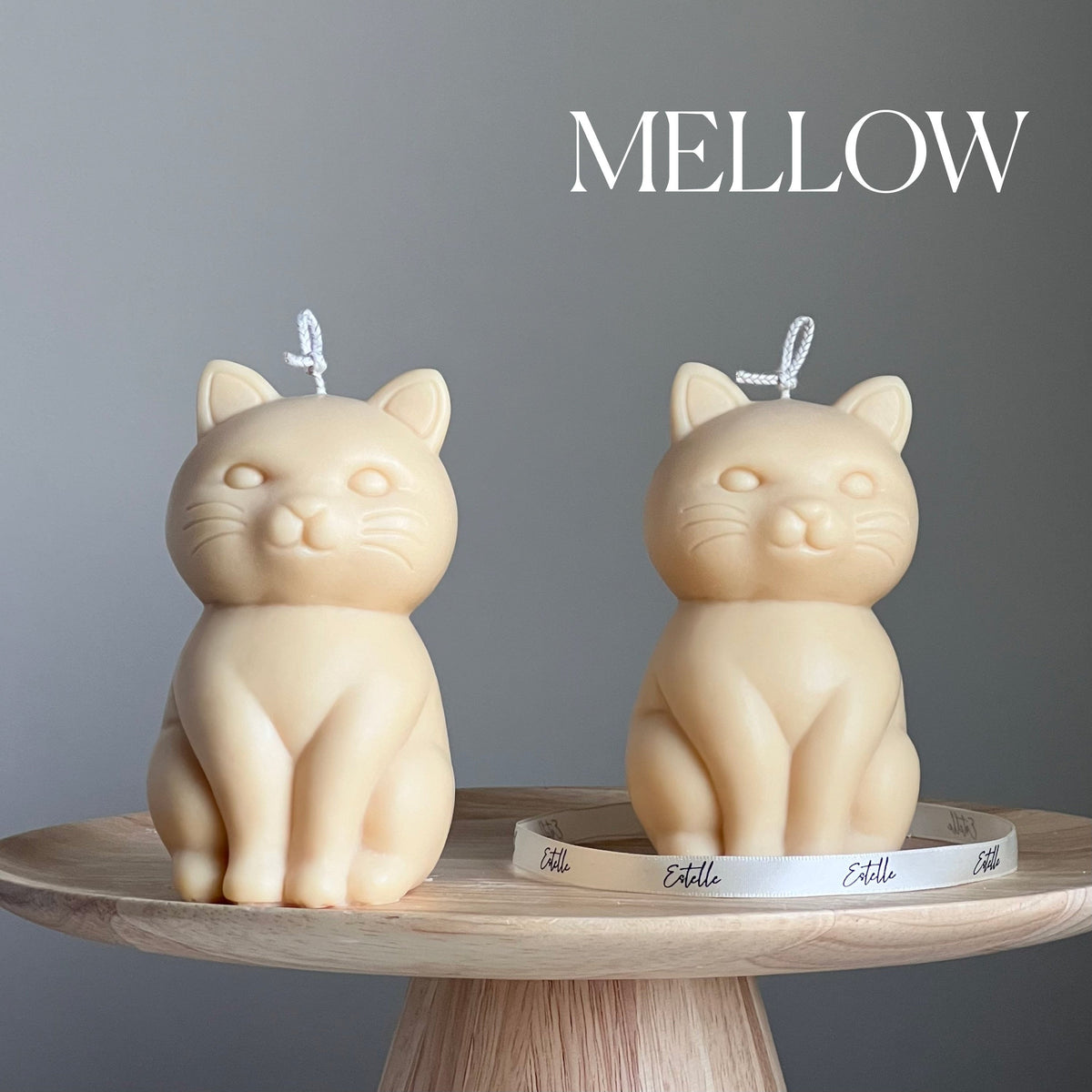 Handmade Soy Wax Cat Candle: Sculptural Home Decor Gift-4