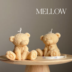 Handmade Teddy Bear Soy Wax Candle: Nursery Decor Gift-4