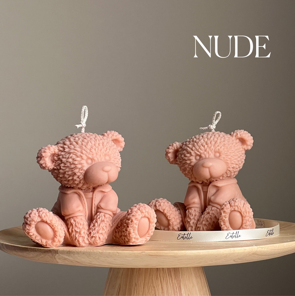 Handmade Teddy Bear Soy Wax Candle: Nursery Decor Gift-2