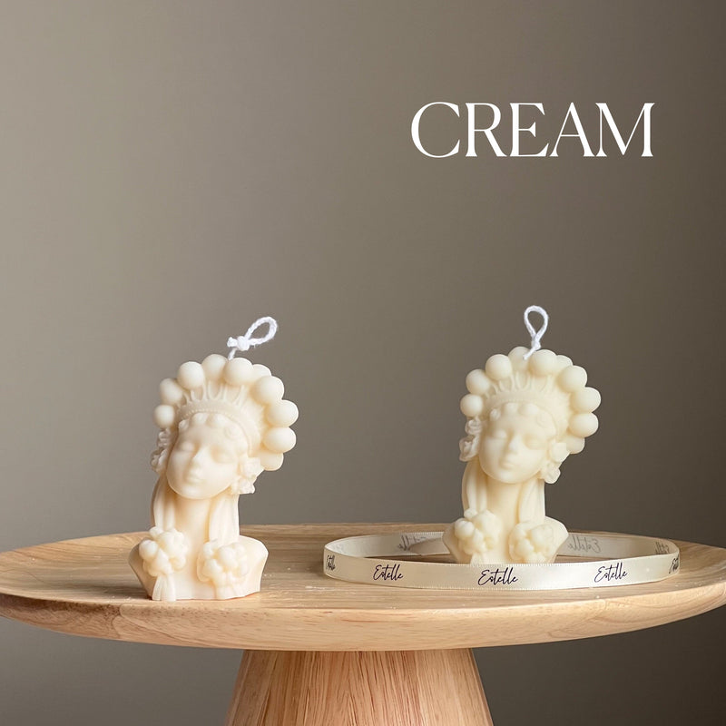 Handmade Soy Wax Lady Bust Candle | Home Decor-3