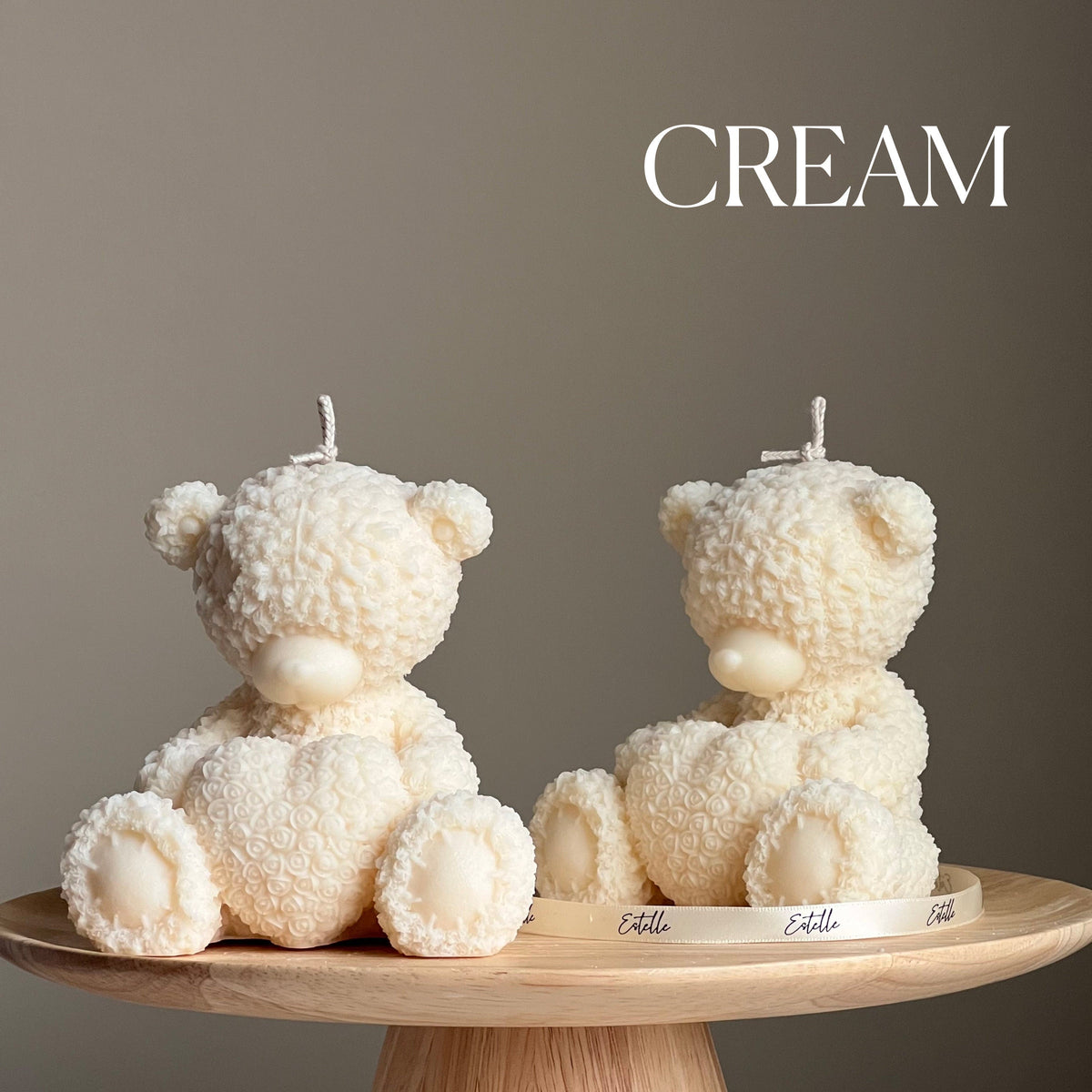 Handmade Teddy Bear Soy Wax Candle: Nursery Decor Gift-3
