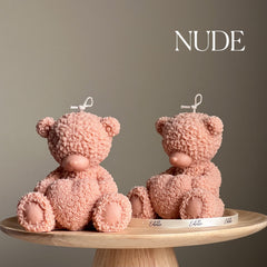 Handmade Teddy Bear Soy Wax Candle: Nursery Decor Gift-2