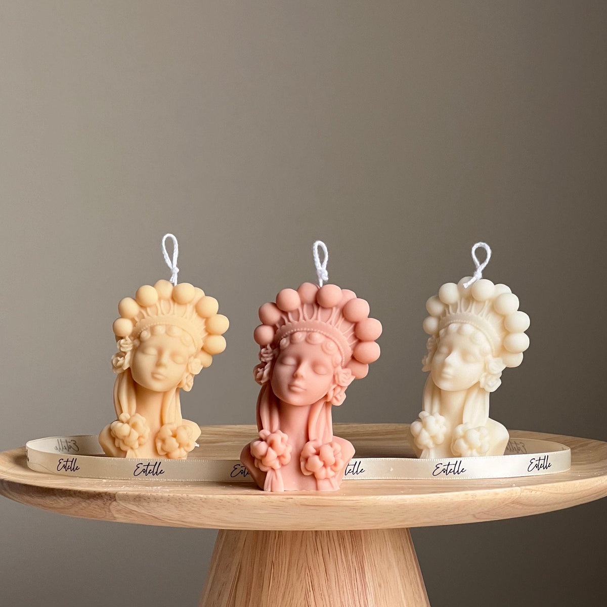 Handmade Soy Wax Lady Bust Candle | Home Decor-1