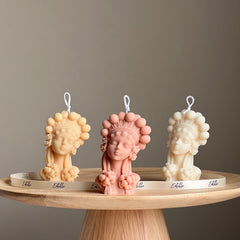 Handmade Soy Wax Lady Bust Candle | Home Decor-1