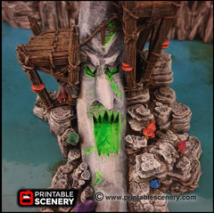 Moon Shrine - Printable Scenery | DnD | Goblin Grotto | Cave | Dungeon | Scene | Scatter Terrain | Wargaming | Pathfinder | 28mm 15mm 32mm-4