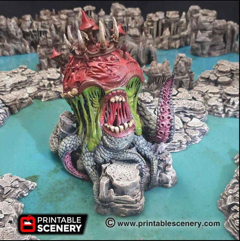 Gloom Creeper - Printable Scenery | DnD | Clorehaven | Cave | Dungeon | Scene | Monster | Wargaming | Pathfinder | 28mm 15mm 32mm-1