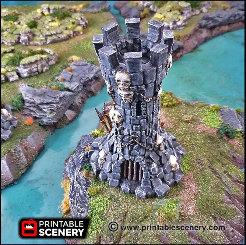Goblin Guard Towers - Printable Scenery | DnD | Clorehaven | Cave | Dungeon | Castle | Fort | Wargaming | Pathfinder | 28mm 15mm 32mm-3
