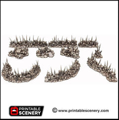 Goblin Barricades - Printable Scenery | DnD | Fort | Castle | Cover | Scatter Terrain | Wargaming | Goblin Grotto | 28mm 15mm 32mm-6
