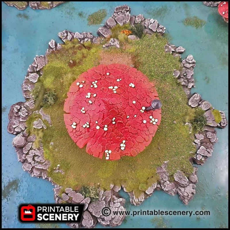 Goblin Mushroom Hovel - Printable Scenery | DnD | Goblin Grotto | Swamp | Scene | Scatter Terrain | Wargaming | Pathfinder | 28mm 15mm 32mm-4