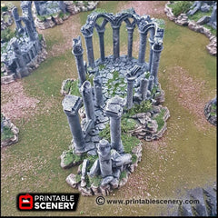 The Ancient Ruins - Printable Scenery | DnD | Goblin Grotto | Ruin | Castle | Scatter Terrain | Wargaming | Pathfinder | 28mm 15mm 32mm-7