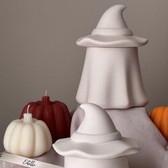 Ghost Jar Soy Candle: Handmade Jesmonite Vessel, Autumn Scent-2